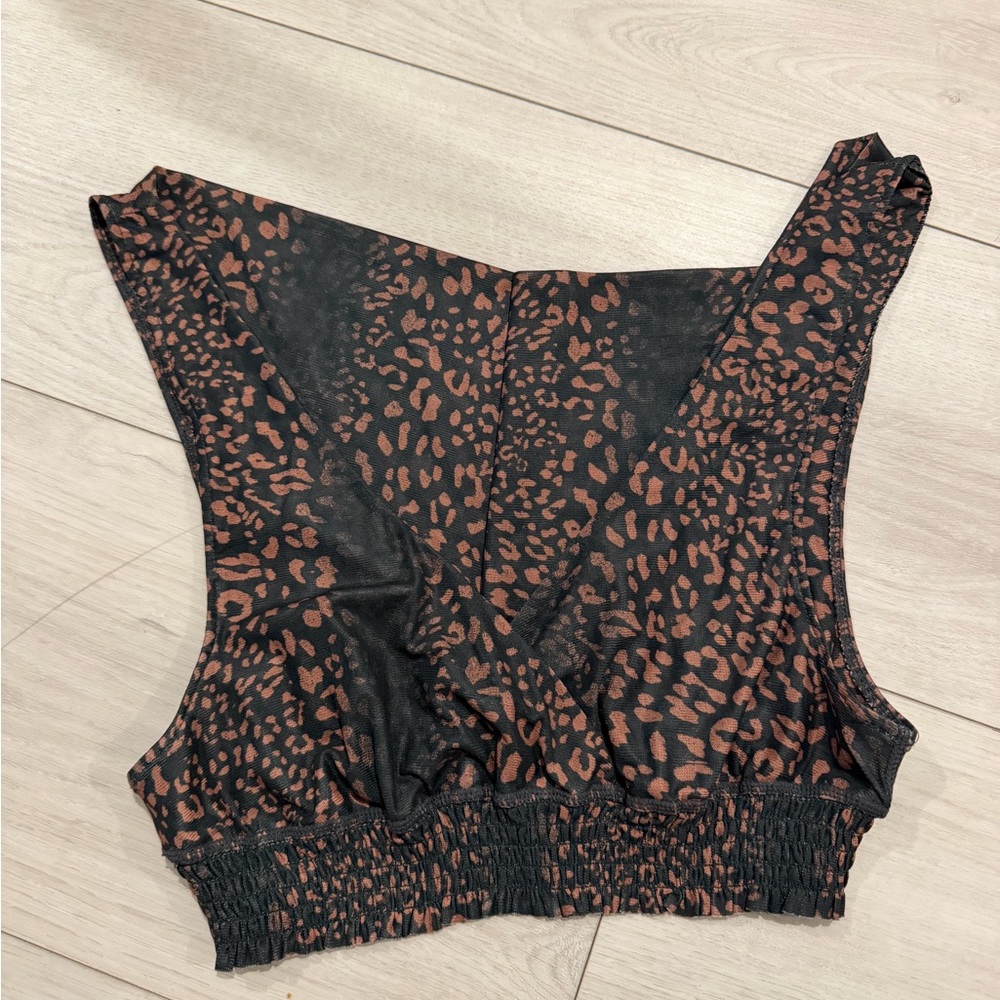 Free people Leopard Print Women's Top